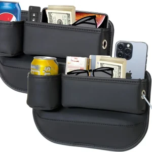 Anti-Drop Car Seat Gap Filler Organizer, Premium Leather Console Organizer, Easy