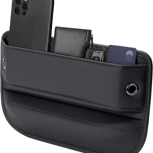 Premium Leather Car Seat Gap Filler Organizer (0.2”-1.2