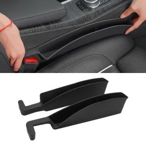 Car Seat Gap Filler, 2 Pack, Universal Car Seat Organizer(Black)