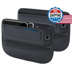Owntow Universal Fit Premium Leather Car Seat Gap Filler Organizer Center