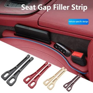 2PCS Car Seat Gap Filler Organizer Black Seat Crevice Storage Box Holder